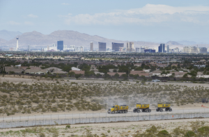 Las Vegas Strip from Summerlin South, Las Vegas, Nevada: digital photograph
