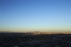 Las Vegas Valley with Copper Ridge development, Spring Valley Township, Nevada: digital photograph