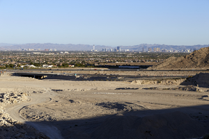 Contruction on 215 the Beltway near Lone Mountain, Las Vegas, Nevada: digital photograph