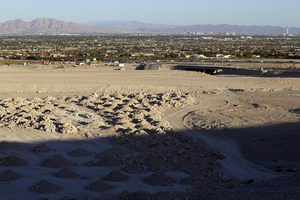 Earth materials in patterns, Las Vegas, Nevada: digital photograph