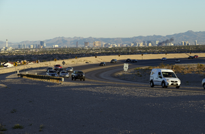 Traffic on 215 the Beltway in the Nortwest, Las Vegas, Nevada: digital photograph