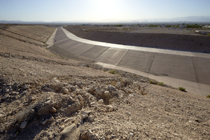 Orchard Detention Basin, North Las Vegas, Nevada: digital photograph