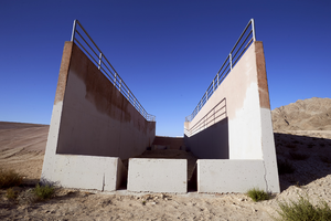 Orchard Detention Basin, North Las Vegas, Nevada: digital photograph