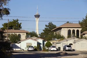 Single family housing near E. Sahara and S. Eastern Avenues, Las Vegas, Nevada: digital photograph