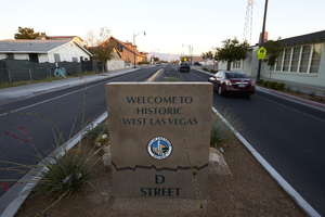 D Street near the historic Westside school, Las Vegas, Nevada: digital photograph