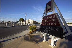 Second Baptist Church in the Historic Westside neighborhood, Las Vegas, Nevada: digital photograph