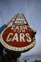 Cash for Cars sign, Las Vegas, Nevada: digital photograph