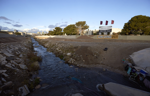 Tropicana Wash flood channel, Las Vegas, Nevada: digital photograph