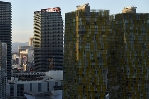 Veer Towers at CityCenter and The Cosmopolitan, Las Vegas, Nevada: digital photograph