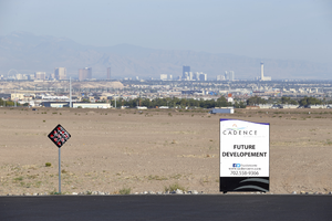 Cadence vacant land, Henderson, Nevada: digital photograph