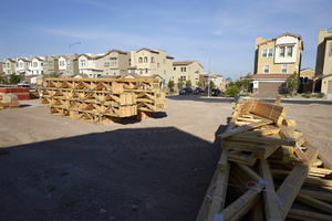 New home construction materials in Cadence, Henderson, Nevada: digital photograph