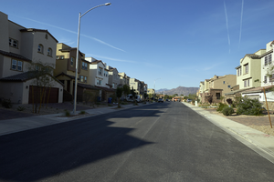 New home neightborhood in Cadence, Henderson, Nevada: digital photograph