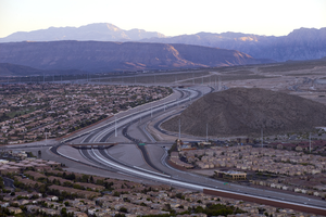 215 The Beltway as seen during dusk from the Top of Lone Mountain, Las Vegas, Nevada: digital photograph