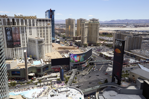 The Las Vegas Strip from above, Las Vegas, Nevada: digital photograph