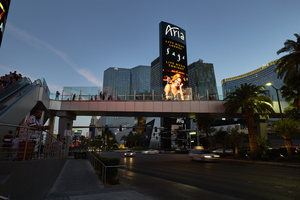City Center and Las Vegas Strip at night, Las Vegas, Nevada: digital photograph