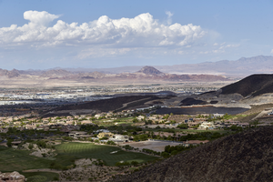Custom homes in the MacDonald Highlands development, Henderson, Nevada: digital photograph