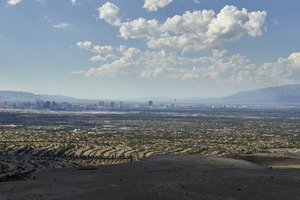 Las Vegas Valley as seen from Ascaya development, Henderson, Nevada: digital photograph