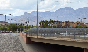 West Sahara Avenue overpass looking east, Las Vegas, Nevada: digital photograph