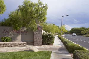 Entrance to The Willows Village at Summerllin , Las Vegas, Nevada: digital photograph
