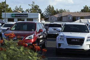 AutoNation with the Enterprise Rental Car location on West Sahara Avenue, Las Vegas, Nevada: digital photograph