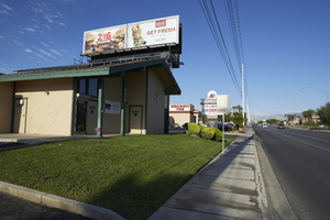 Business on West Sahara Avenue, Las Vegas, Nevada: digital photograph