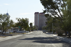 Single family housing on West Merritt Avenue at Richfield Boulevard looking east, Las Vegas, Nevada: digital photograph