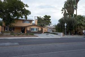 Homes on El Camino Avenue looking north, Las Vegas, Nevada: digital photograph