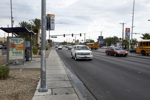 Traffic on Nellis Boulevard at East Sahara Avenue looking south, Clark County, Nevada: digital photograph