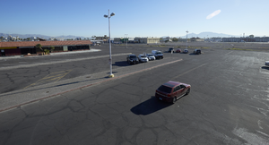 Commercial Center on East Sahara Avenue west of Maryland Parkway, Las Vegas, Nevada: digital photograph