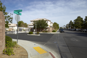 The entrance to the Edmond Garden subdivision, Las Vegas, Nevada: digital photograph