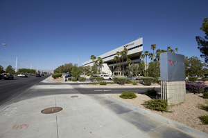 NV Energy Building, looking west, Las Vegas, Nevada: digital photograph