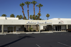 Sahara Jones Center on Jones Boulevard towards West Sahara Avenue, looking west, Las Vegas, Nevada: digital photograph