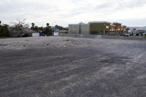 Vacant land and commercial development on East Sahara Avenue near Lamb Boulevard, looking northeast, Las Vegas, Nevada: digital photograph