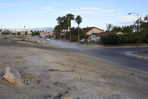 Single family housing on East Sahara Avenue near Lamb Boulevard, looking west, Las Vegas, Nevada: digital photograph