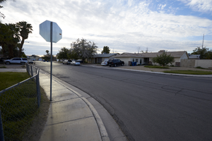 Single family housing northwest of East Sahara Avenue and Lamb Boulevard, looking east, Las Vegas, Nevada: digital photograph