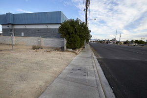 Commercial building on Lamb Boulevard south of East Sahara Avenue, looking north, Las Vegas, Nevada: digital photograph