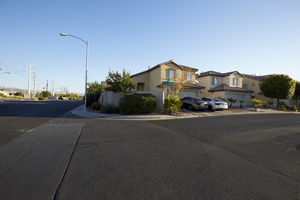 Single family housing off Sloan Lane south of East Sahara Avenue, looking north, Las Vegas, Nevada: digital photograph