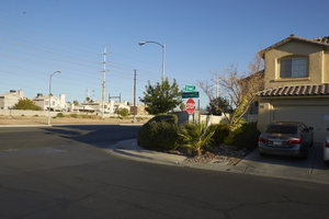 Single family housing off Sloan Lane south of East Sahara Avenue, looking northwest, Las Vegas, Nevada: digital photograph