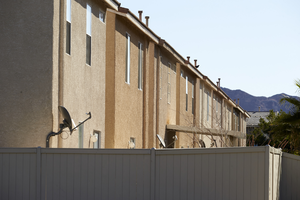 Two story single family homes off East Sahara Avenue east of Sloan Lane, Las Vegas, Nevada: digital photograph