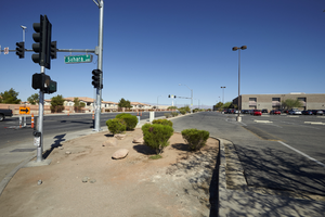 East Sahara Avenue and Tree Line Drive, looking north, Las Vegas, Nevada: digital photograph