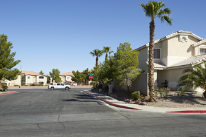 Single family housing off East Sahara Avenue west of Tree Line Drive, looking north, Las Vegas, Nevada: digital photograph