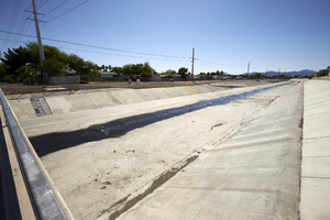 The Sloan flood channel, looking southeast, Las Vegas, Nevada: digital photograph