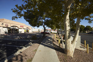 Commercial property along Fort Apache Road south of West Sahara Avenue, looking northwest, Las Vegas, Nevada: digital photograph