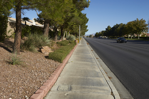Fort Apache Road south of West Sahara Avenue, looking north, Las Vegas, Nevada: digital photograph