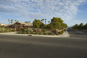 Luxury home in a neighborhood east of Buffalo Drive and north of West Sahara Avenue, looking north, Las Vegas, Nevada: digital photograph