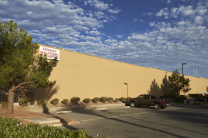 Commercial development on West Sahara Avenue east of Buffalo Drive, looking northwest, Las Vegas, Nevada: digital photograph
