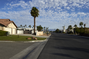 Home on Tenaya Way south of West Sahara Avenue, looking north, Las Vegas, Nevada: digital photograph