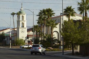 St. Joseph Husband of Mary Catholic Church, looking north, Las Vegas, Nevada: digital photograph