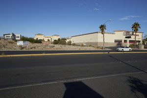 Vacant land on Buffalo Drive south of West Sahara Avenue, looking west, Las Vegas, Nevada: digital photograph