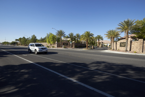 Casa Bella Estates on Cimarron Road north of West Sahara Avenue, looking southwest, Las Vegas, Nevada: digital photograph